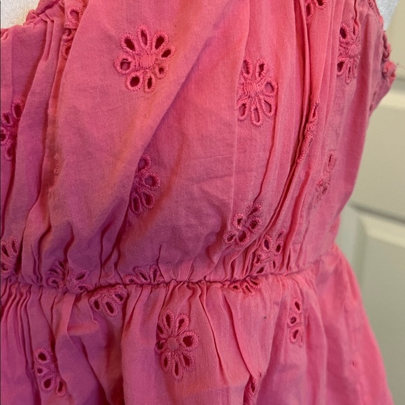 Hollister Hot Pink Floral Eyelet Camisole Juniors L - Picture 3 of 8